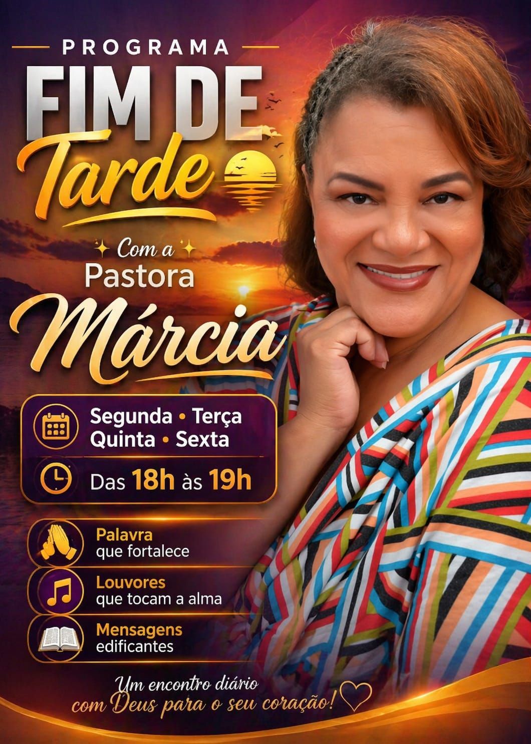 marcia hutun    programa fim de tarde das 18 as 19  hrs